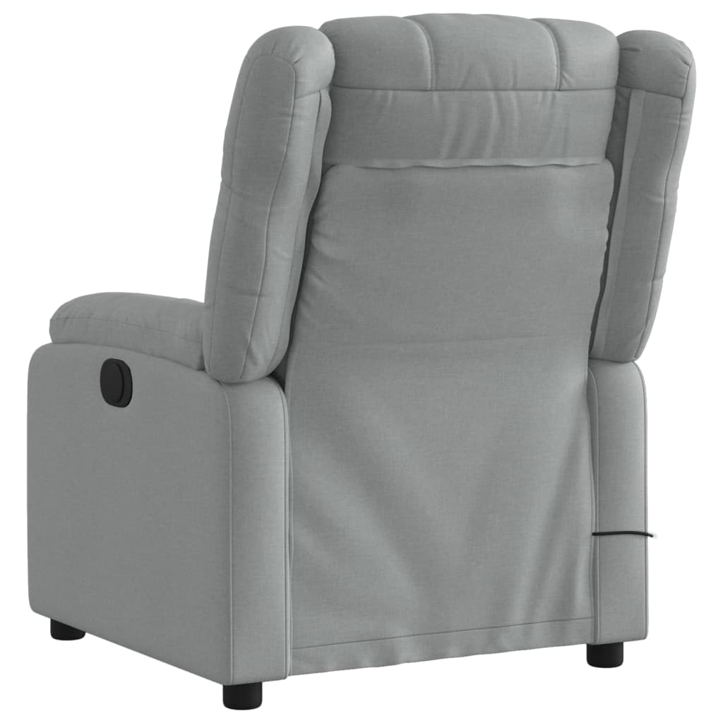 Fauteuil de massage tissu gris clair