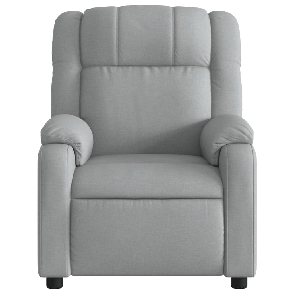 Fauteuil de massage tissu gris clair