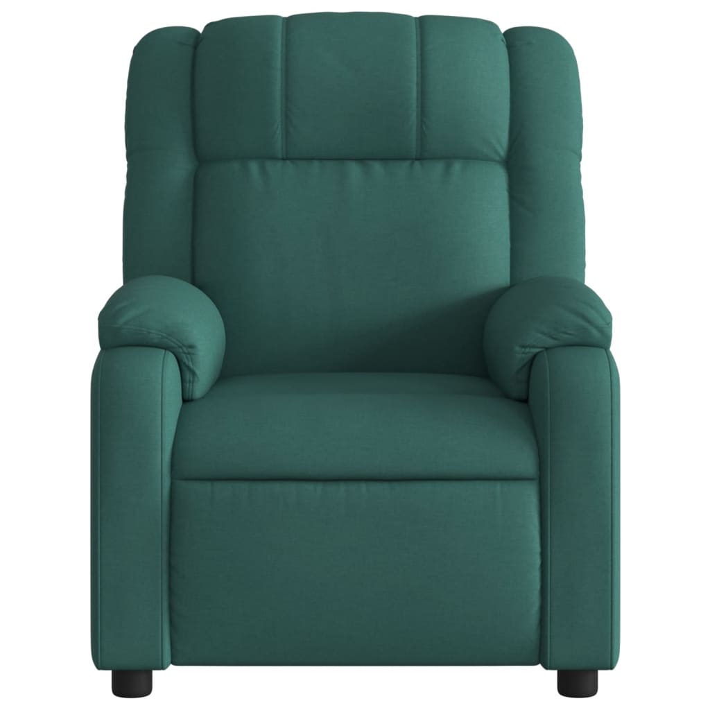 Fauteuil de massage tissu vert foncé