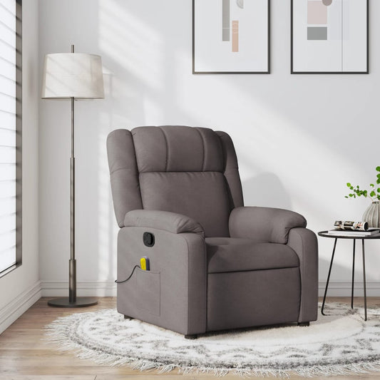 Fauteuil de massage tissu taupe