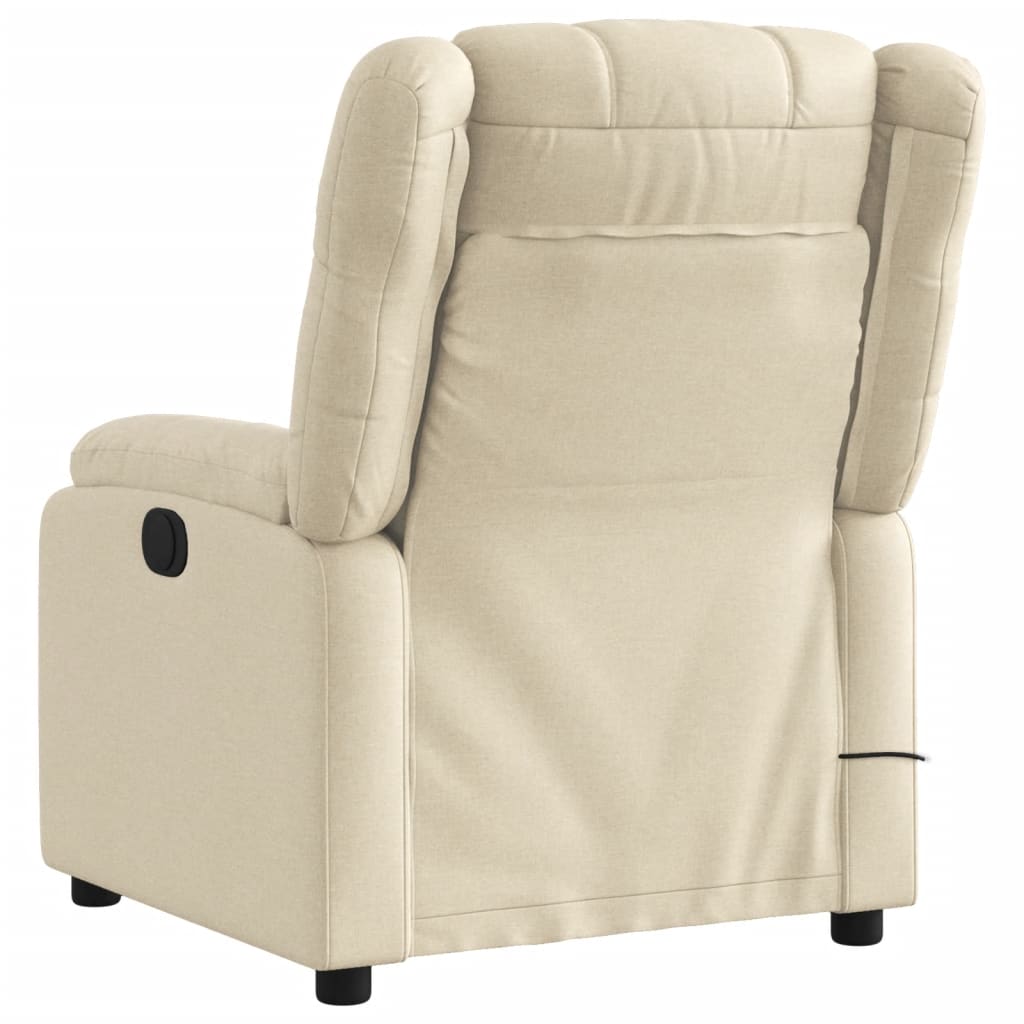 Fauteuil de massage tissu crème