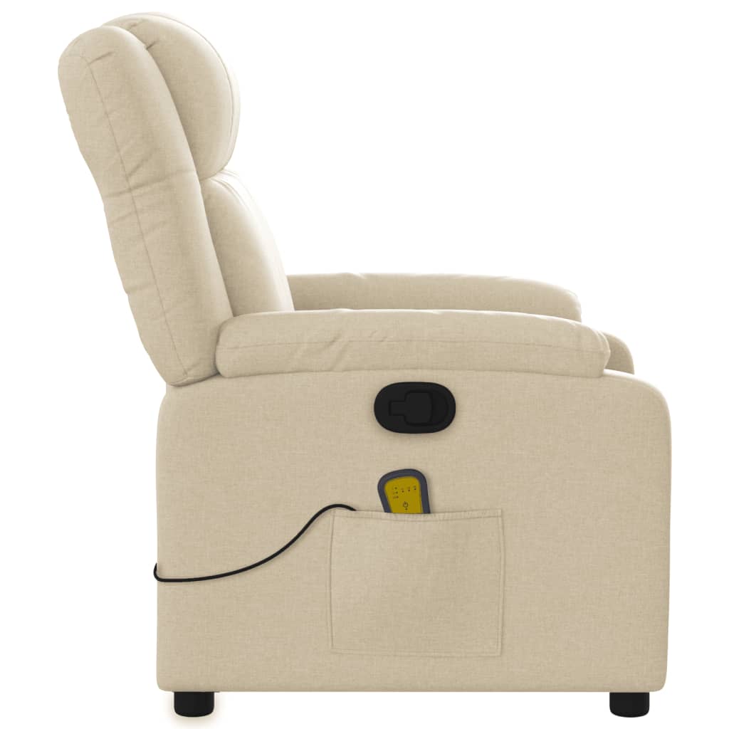 Fauteuil de massage tissu crème