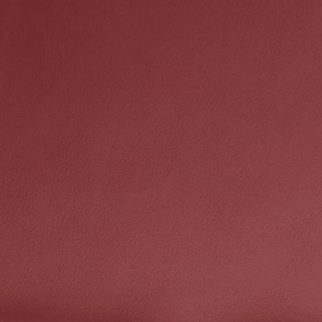 Fauteuil de relaxation simili cuir rouge vin