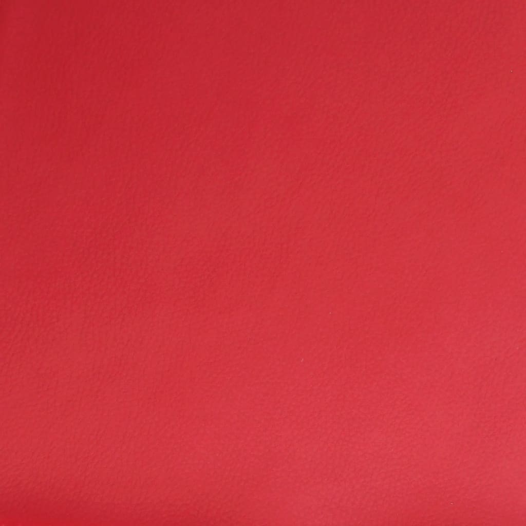 Fauteuil de relaxation simili cuir rouge