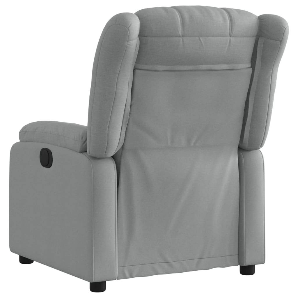 Fauteuil de relaxation tissu gris clair