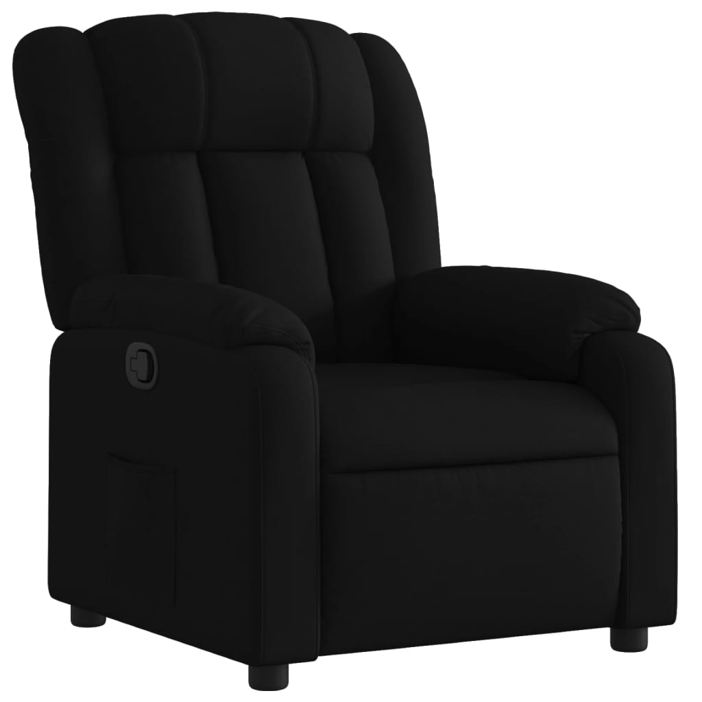 Fauteuil de relaxation tissu noir