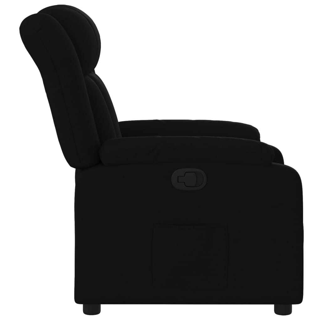 Fauteuil de relaxation tissu noir