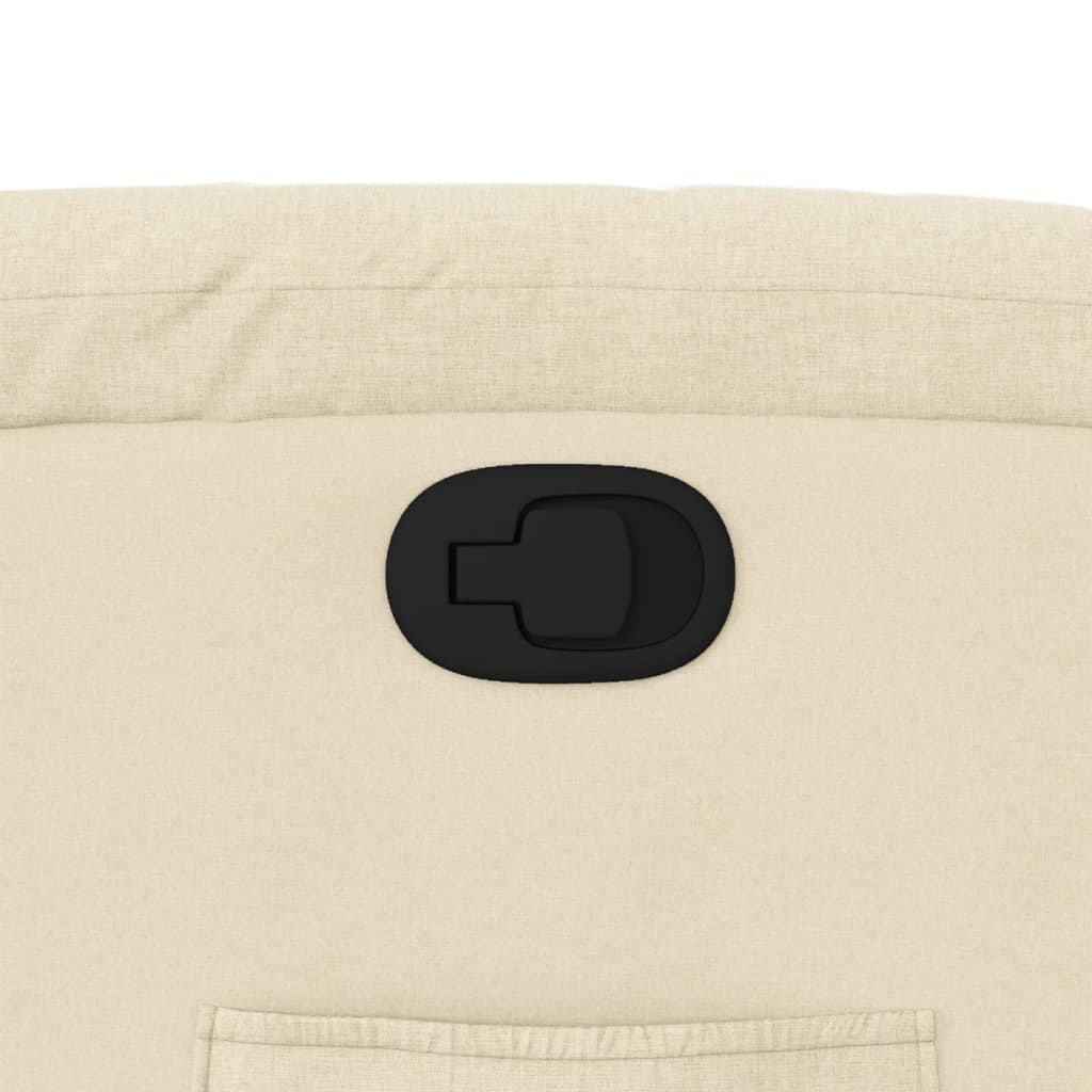 Fauteuil de relaxation tissu crème
