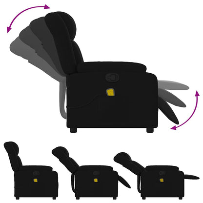 Massagesessel Schwarz Stoff