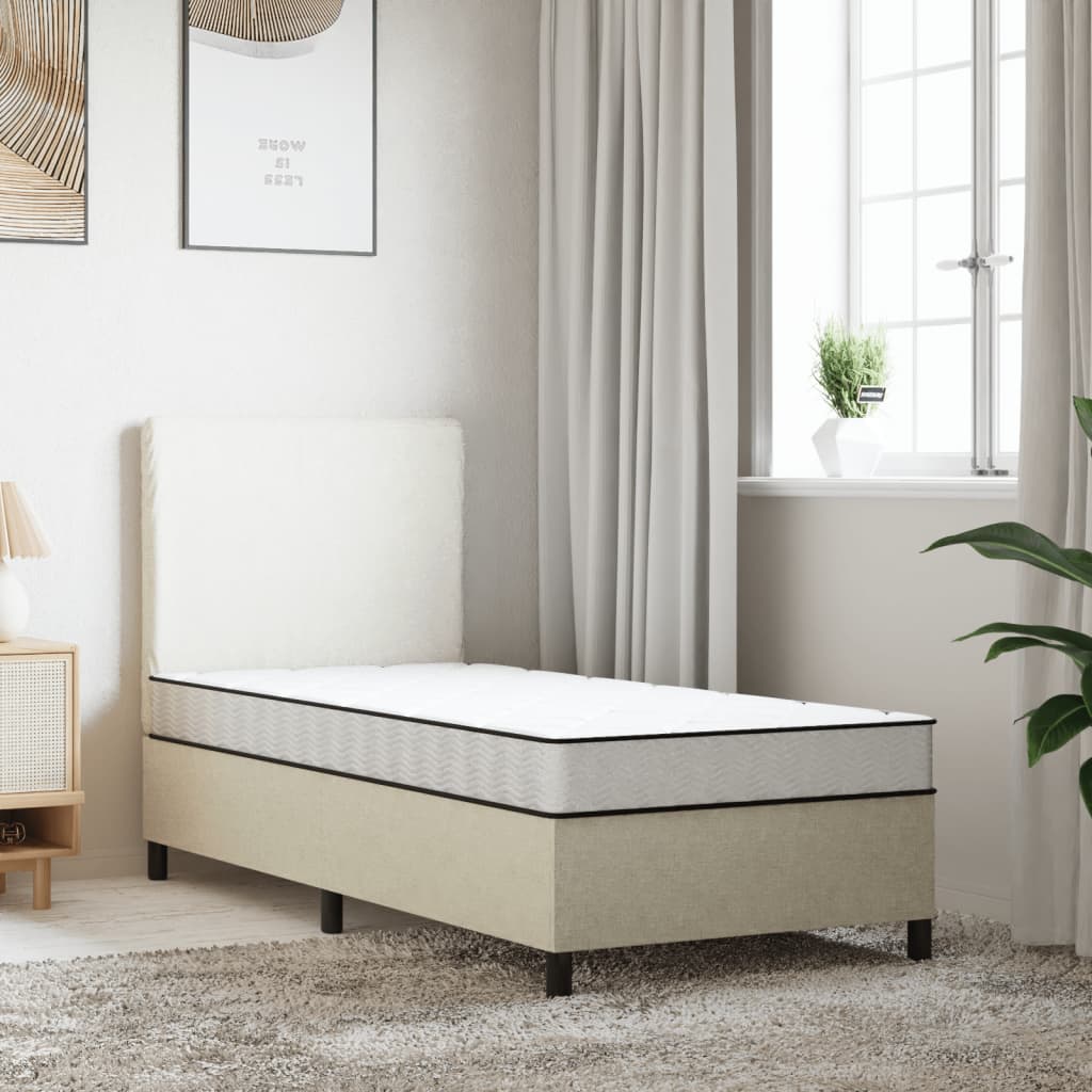 Matelas mousse moyennement souple 90x190 cm