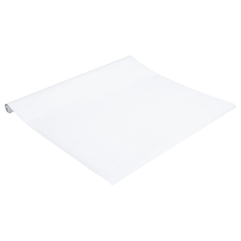 Möbelfolien Selbstklebend Mattweiß 90x500 cm PVC