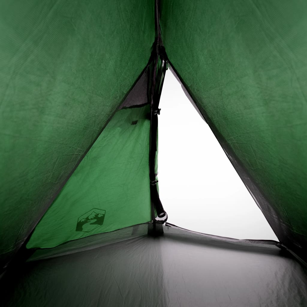 Tente de camping dôme 2 personnes verte imperméable