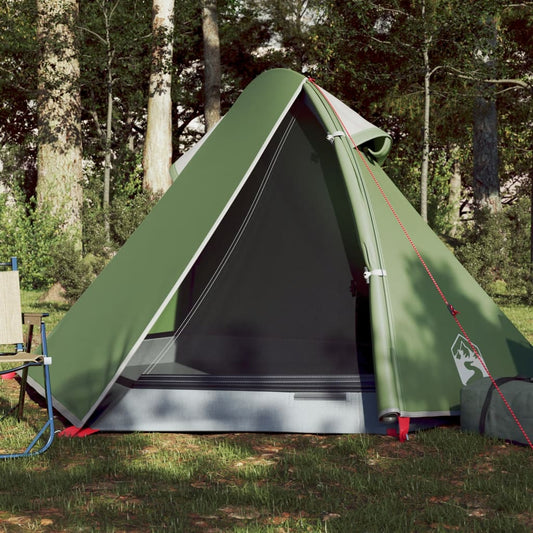 Tente de camping dôme 2 personnes verte imperméable