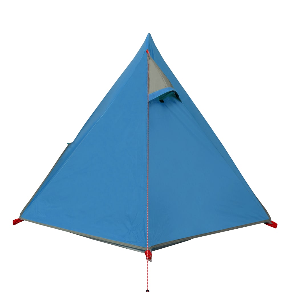 Tente de camping dôme 2 personnes bleue imperméable