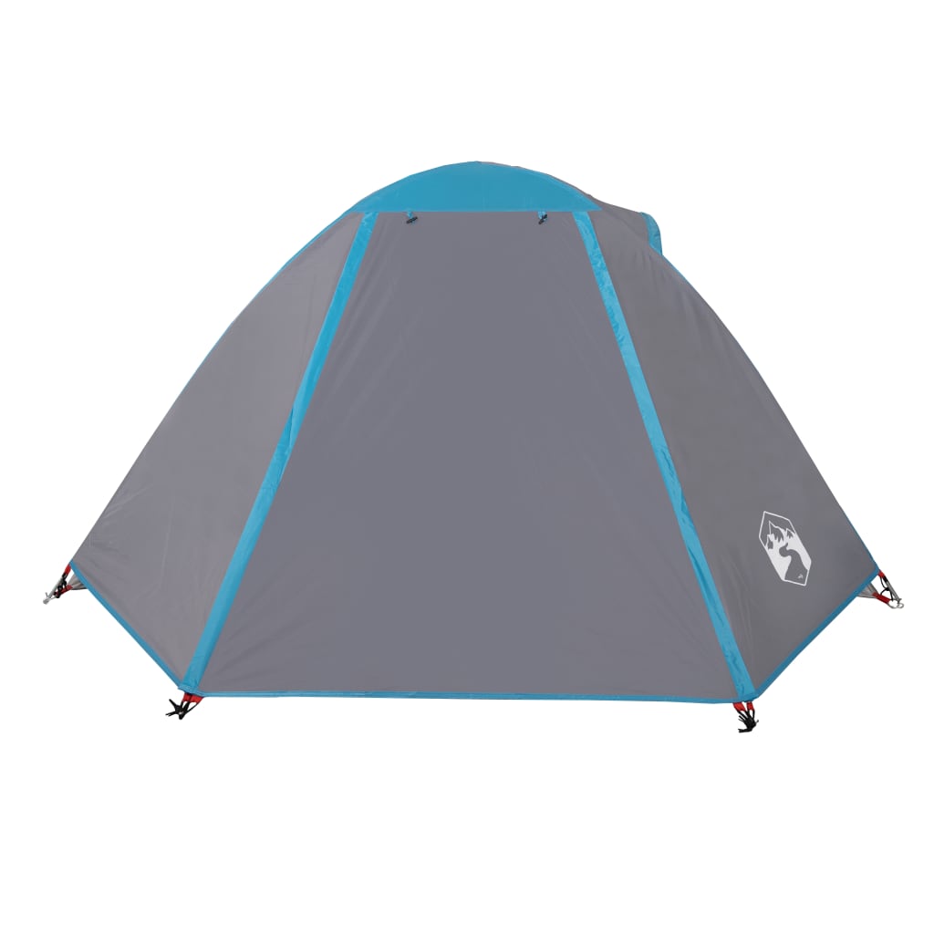 Tente de camping dôme 2 personnes bleue imperméable