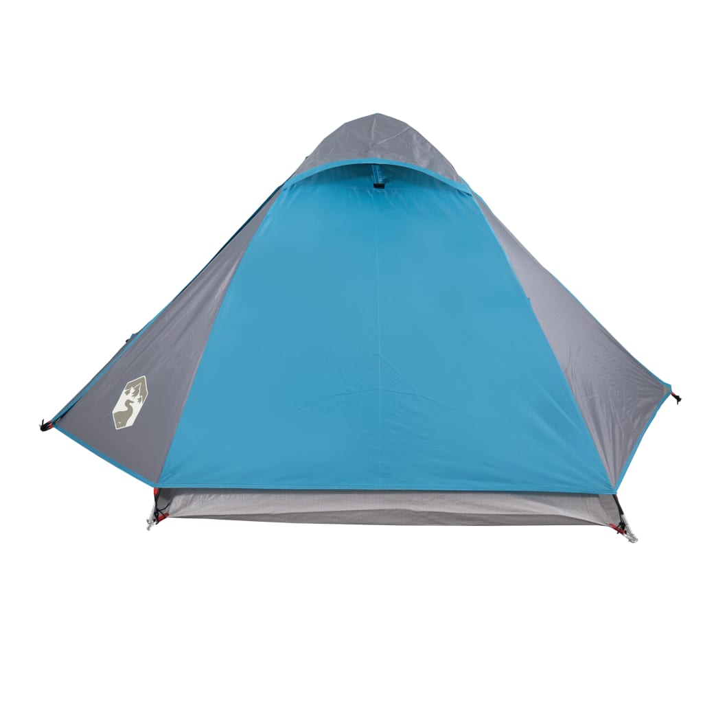 Tente de camping dôme 2 personnes bleue imperméable