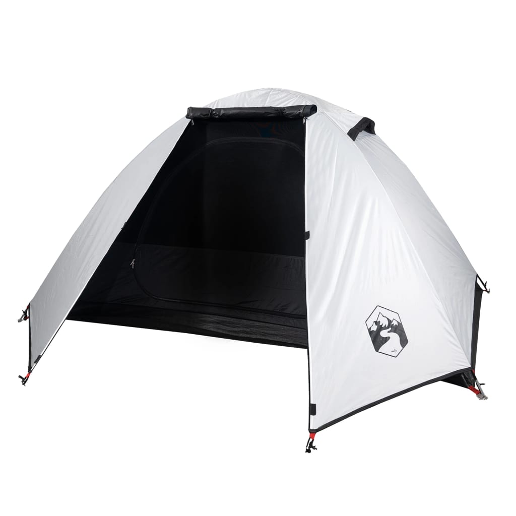 Tente de camping dôme 2 personnes blanc foncé imperméable