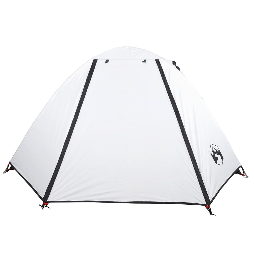 Tente de camping dôme 2 personnes blanc foncé imperméable