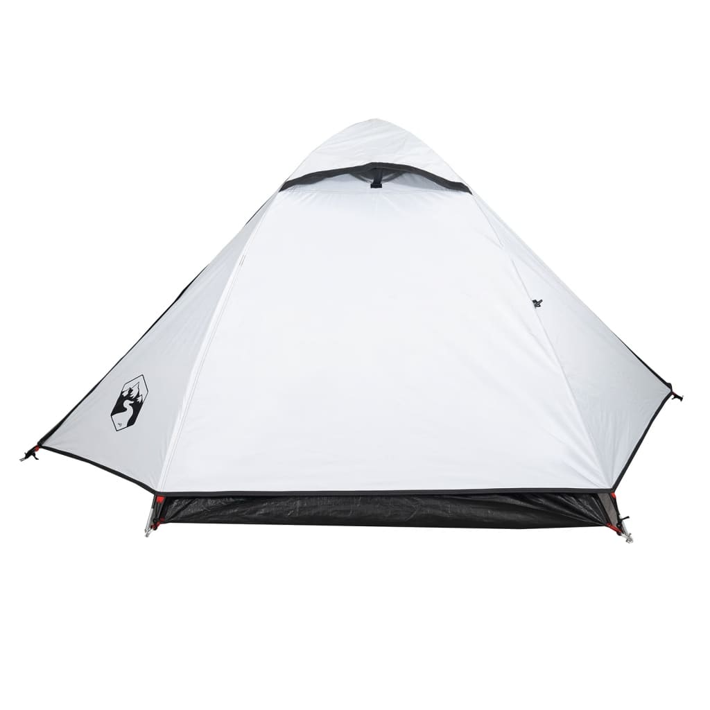 Tente de camping dôme 2 personnes blanc foncé imperméable