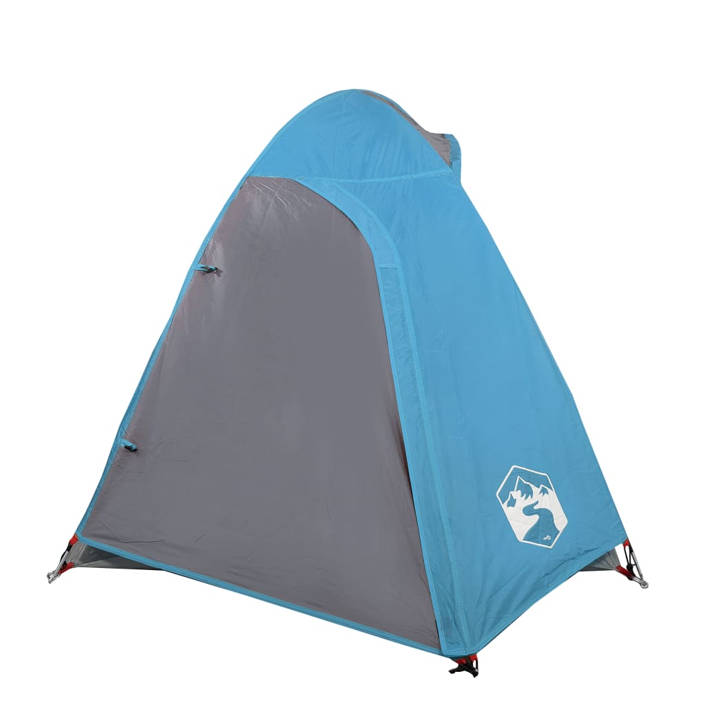 Tente de camping dôme 2 personnes bleue imperméable