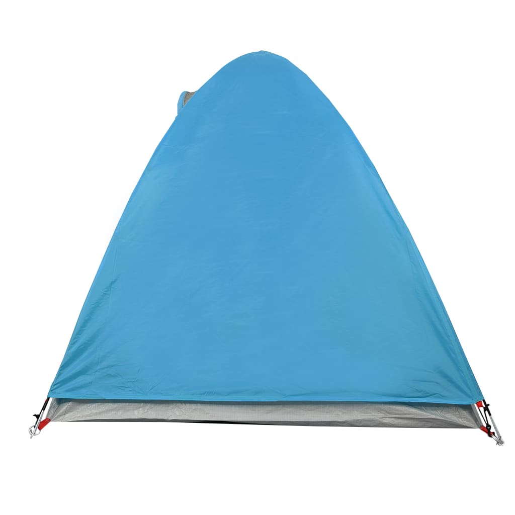 Tente de camping dôme 2 personnes bleue imperméable