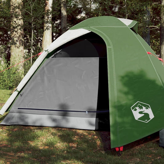 Tente de camping dôme 3 personnes verte imperméable