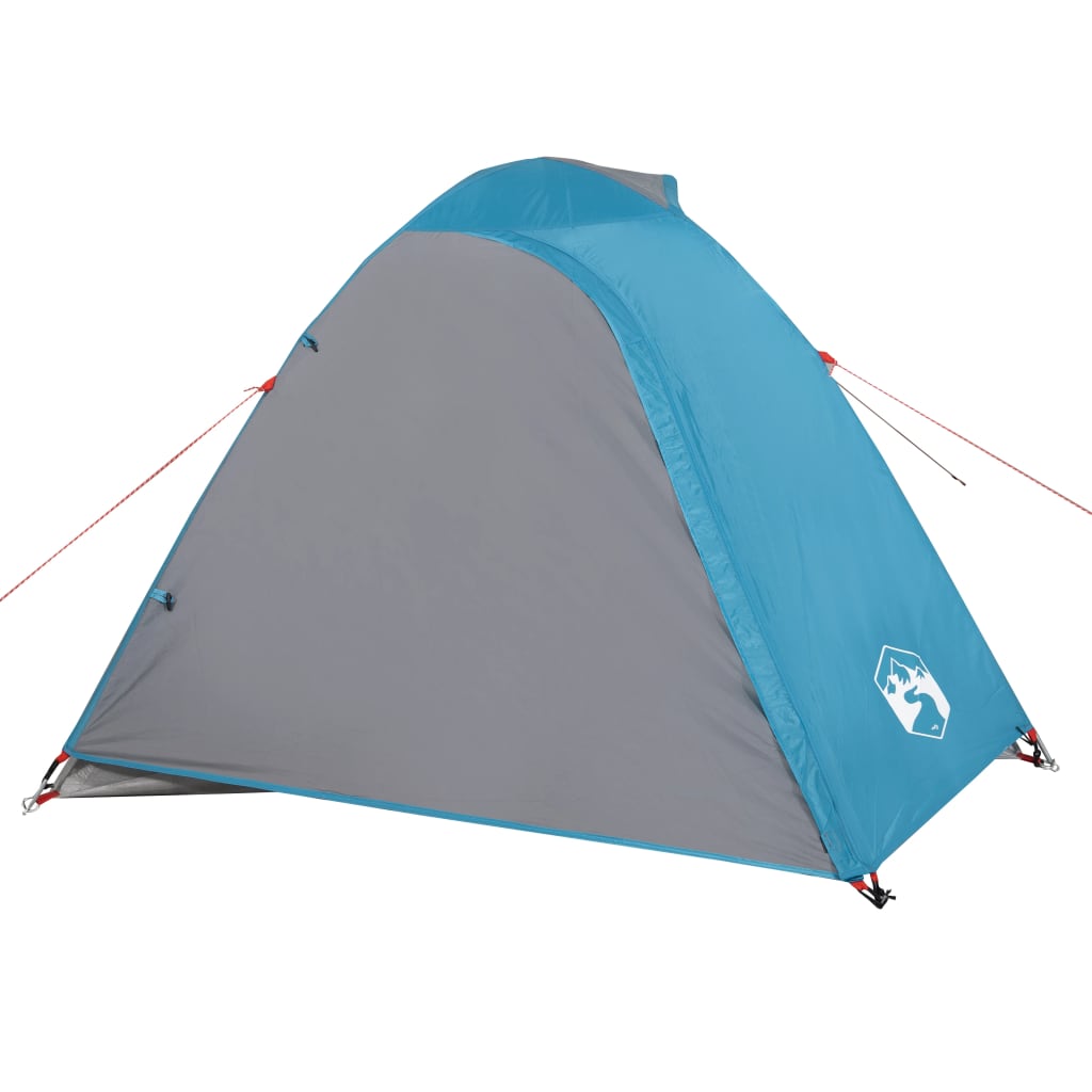 Tente de camping dôme 3 personnes bleue imperméable