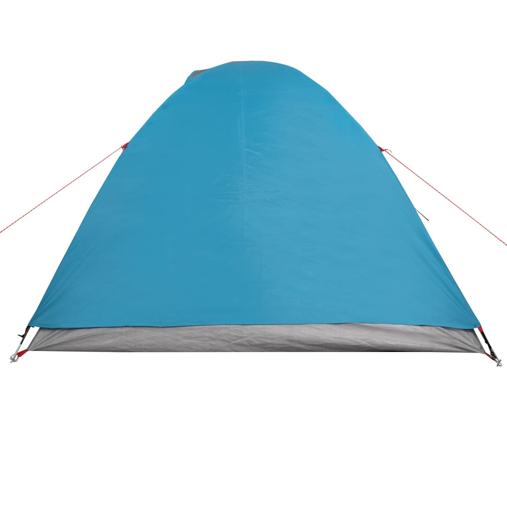 Tente de camping dôme 3 personnes bleue imperméable