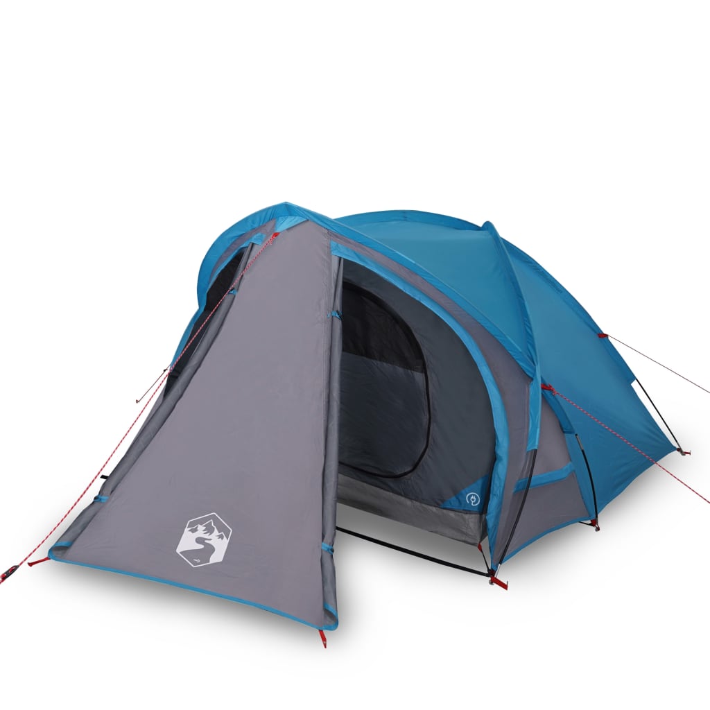 Tente de camping dôme 2 personnes bleue imperméable