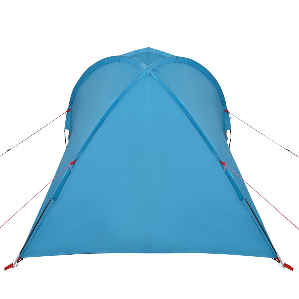 Tente de camping dôme 2 personnes bleue imperméable