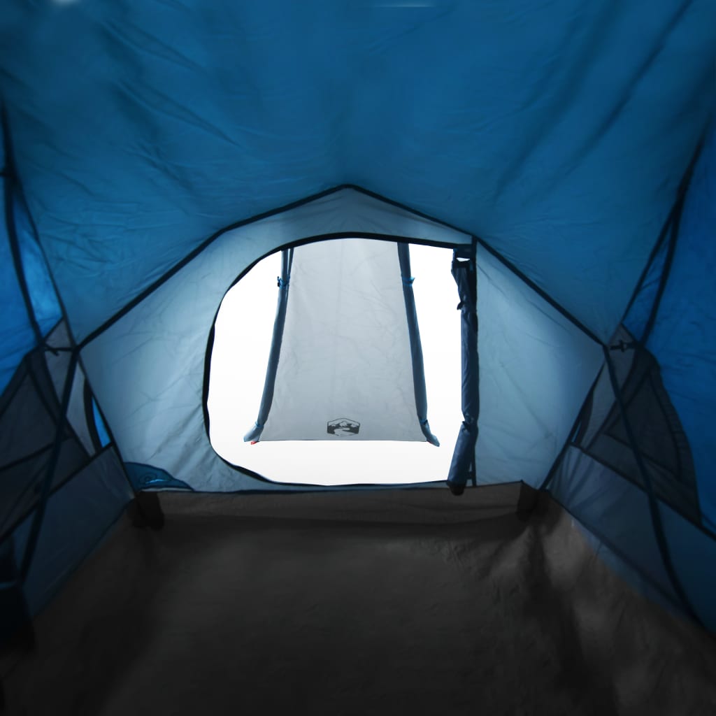 Tente de camping dôme 2 personnes bleue imperméable