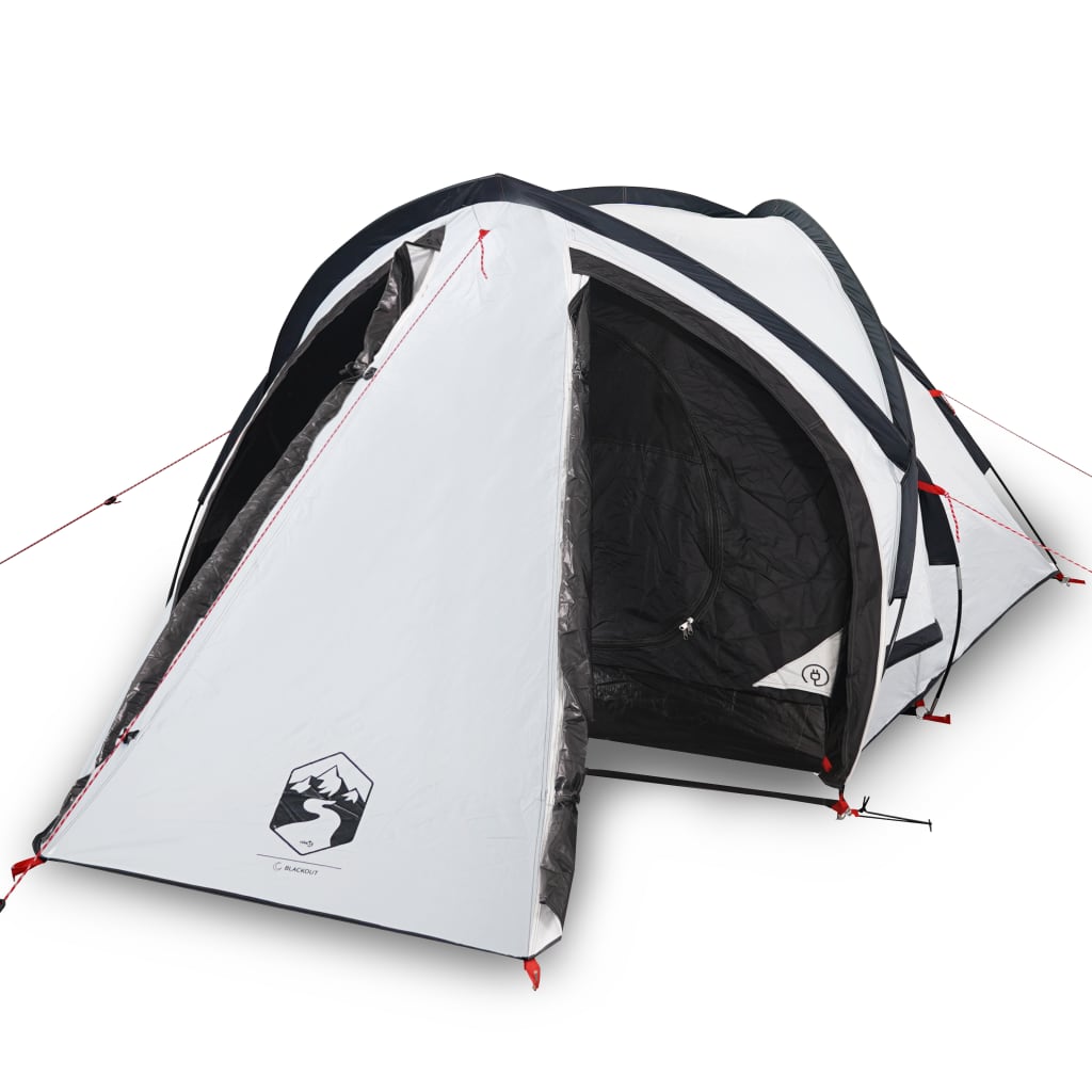 Tente de camping dôme 2 personnes blanc foncé imperméable