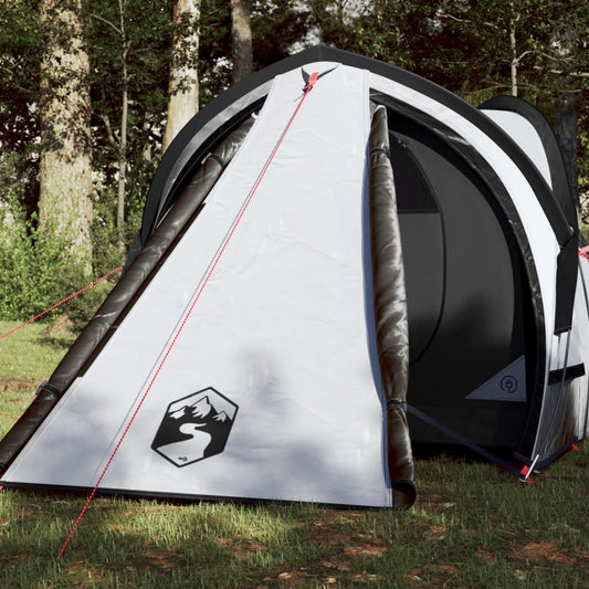 Tente de camping dôme 2 personnes blanc foncé imperméable