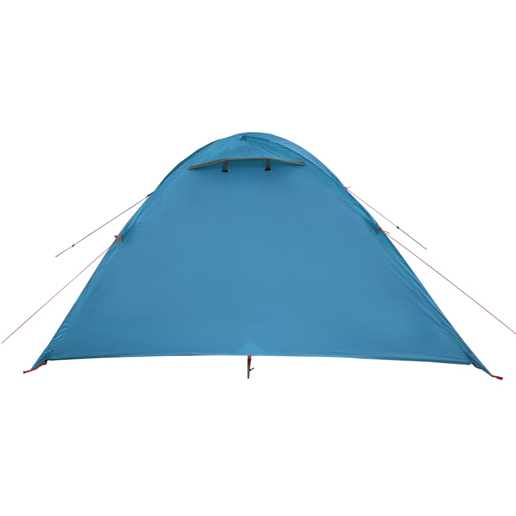 Tente de camping dôme 4 personnes bleue imperméable