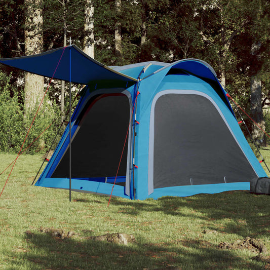 Campingzelt 4 Personen Blau Quick Release Wasserfest