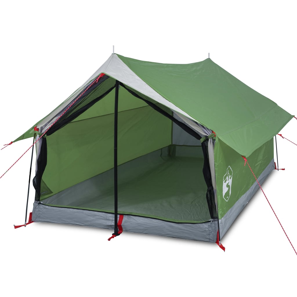 Tente de camping 2 personnes verte imperméable