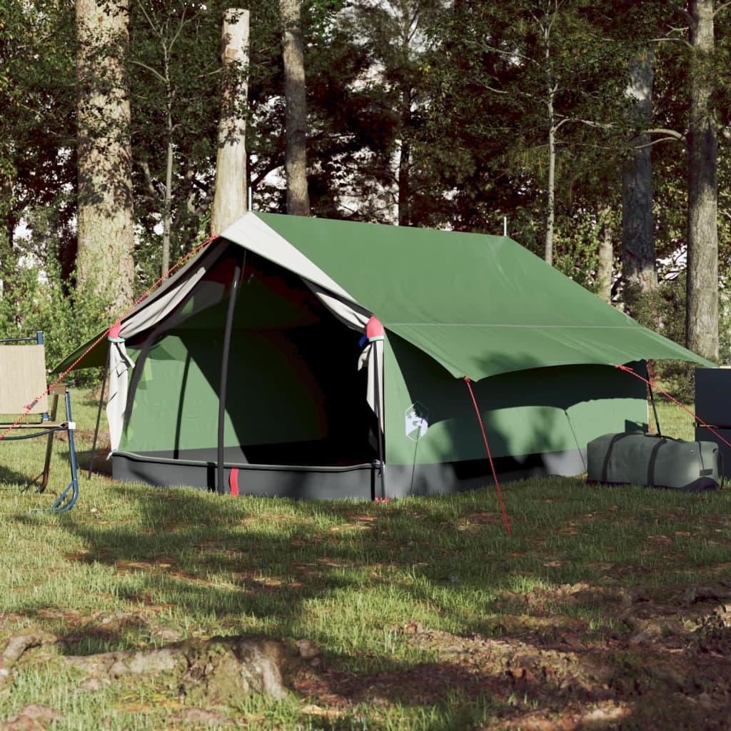 Tente de camping 2 personnes verte imperméable