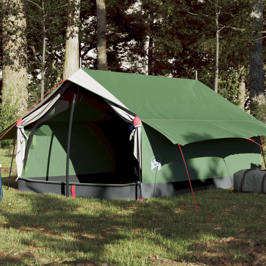 Tente de camping 2 personnes verte imperméable