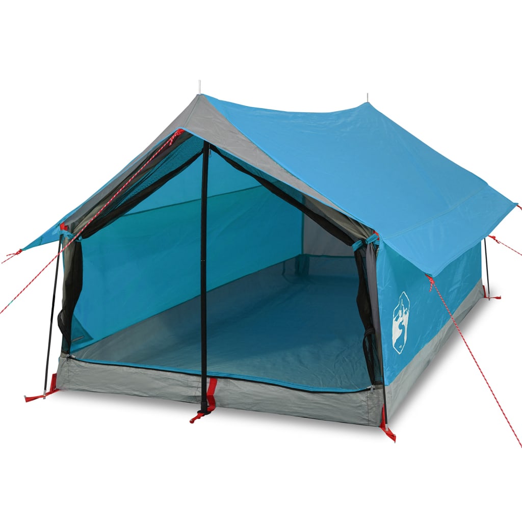 Tente de camping 2 personnes bleue imperméable