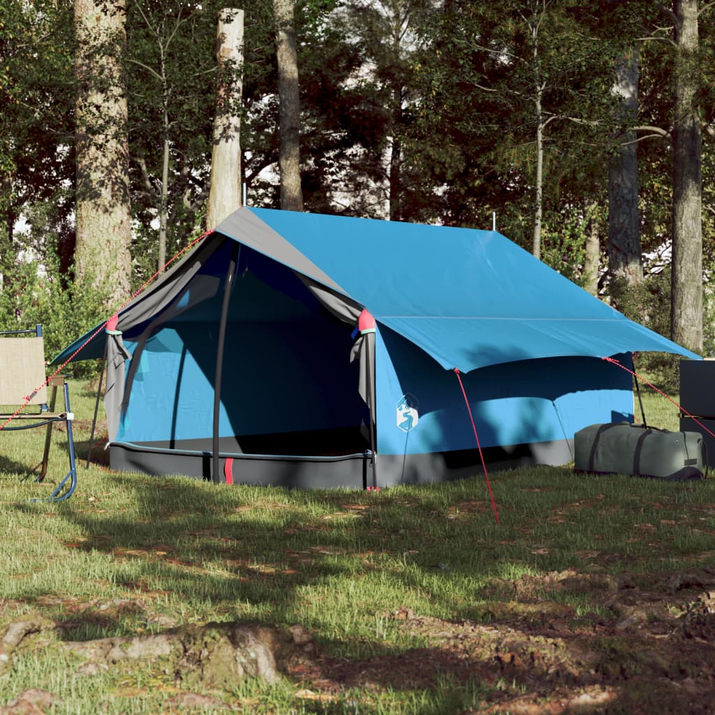 Tente de camping 2 personnes bleue imperméable