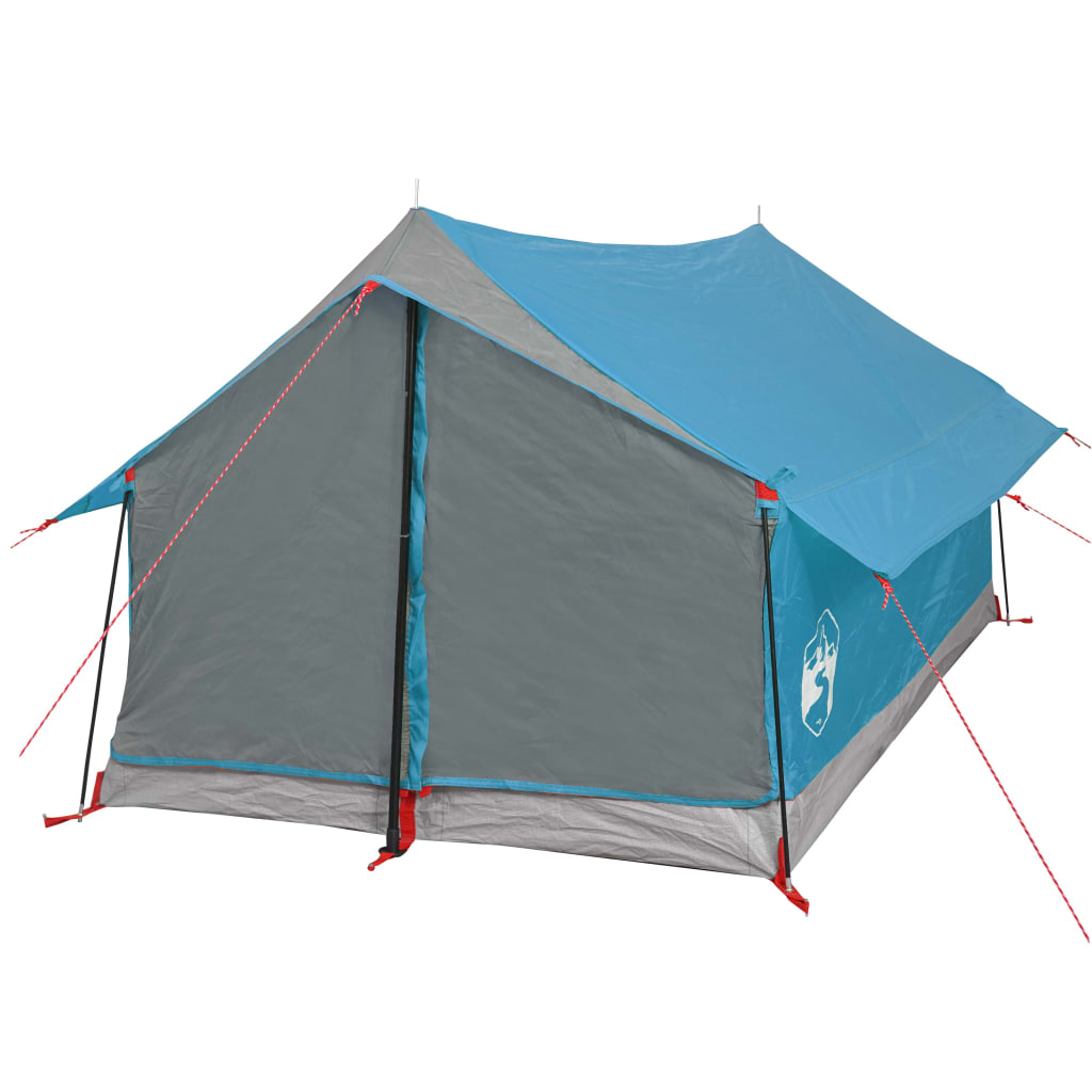 Tente de camping 2 personnes bleue imperméable