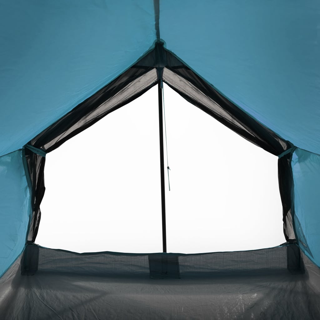 Tente de camping 2 personnes bleue imperméable