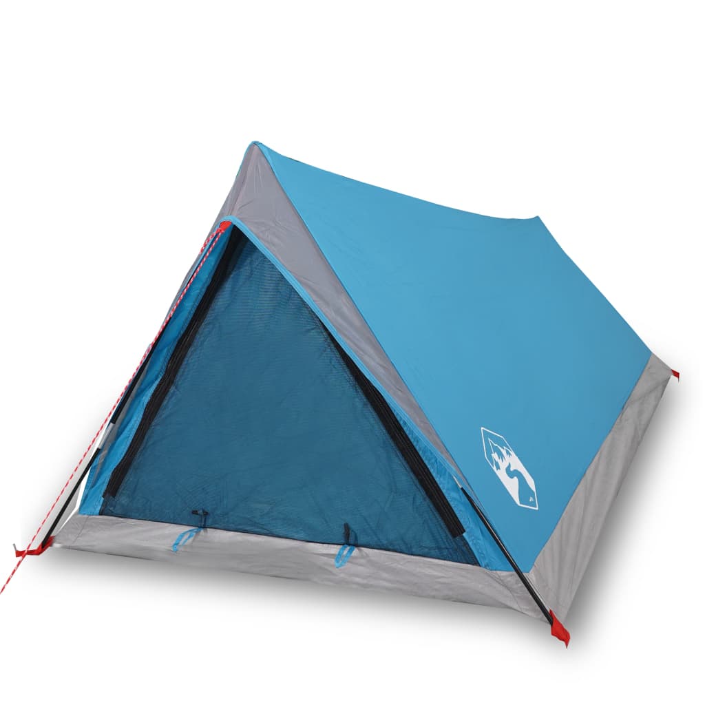 Tente de camping 2 personnes bleue imperméable