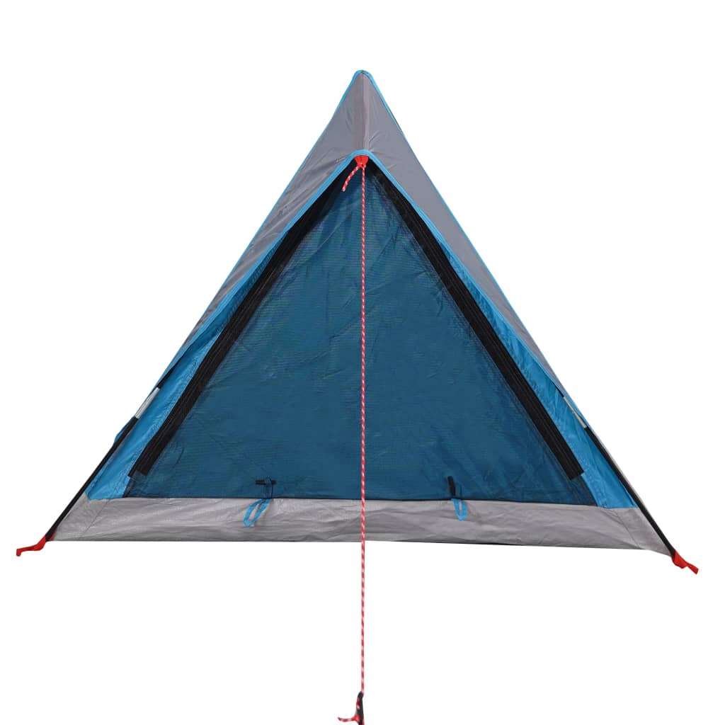 Tente de camping 2 personnes bleue imperméable