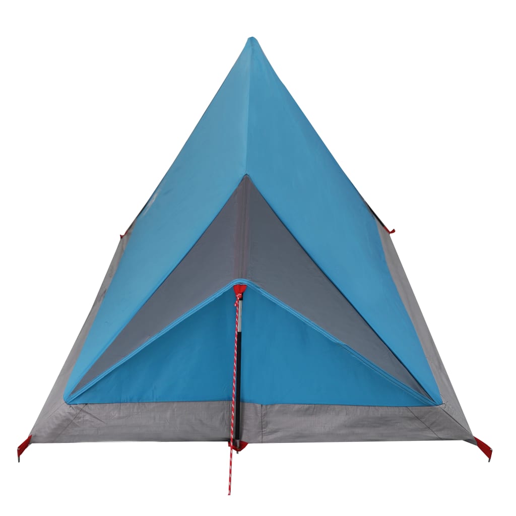 Tente de camping 2 personnes bleue imperméable