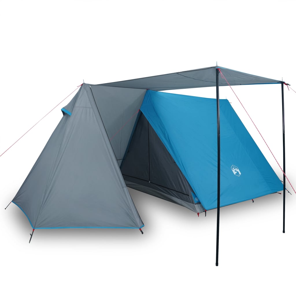 Tente de camping 3 personnes bleue imperméable