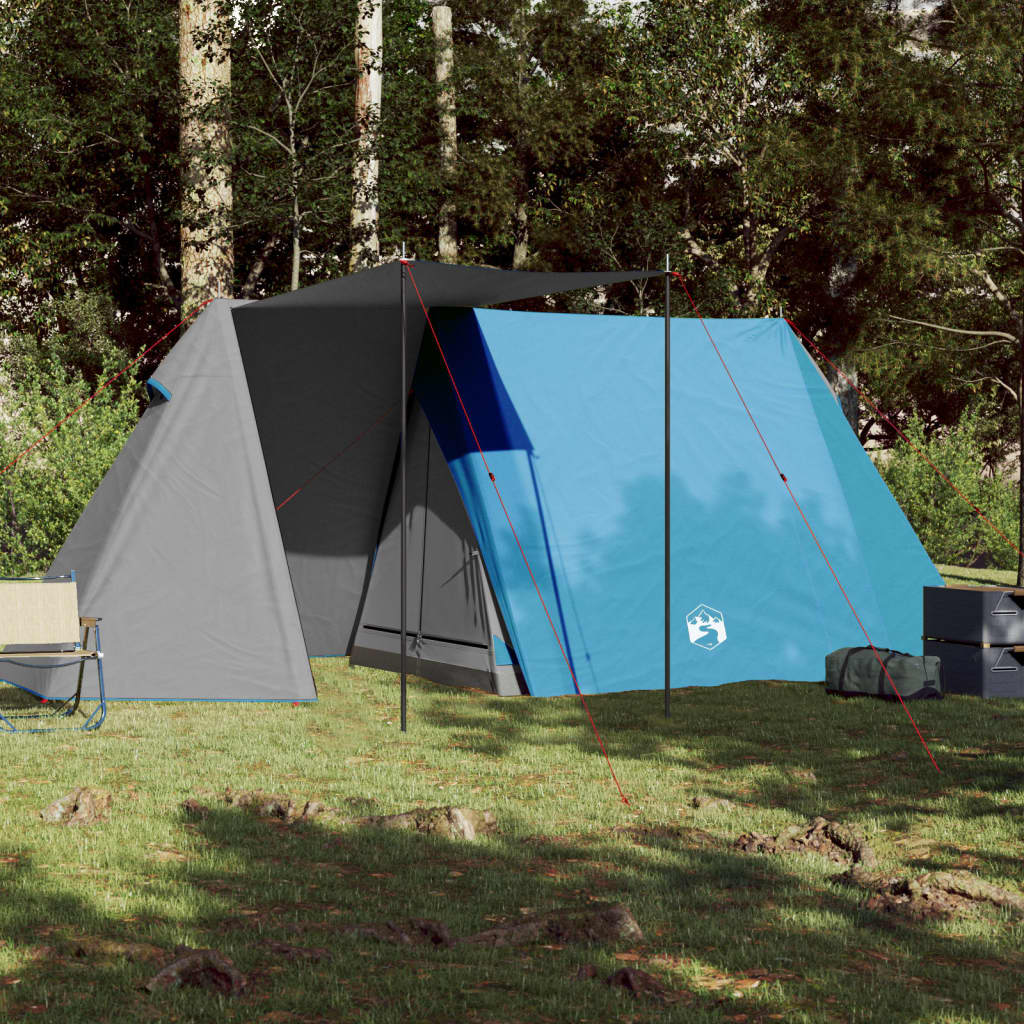 Tente de camping 3 personnes bleue imperméable