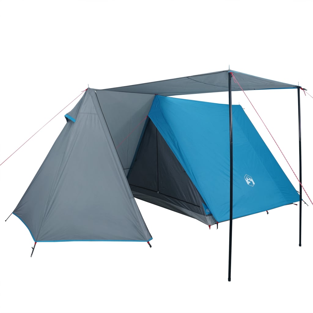 Tente de camping 3 personnes bleue imperméable