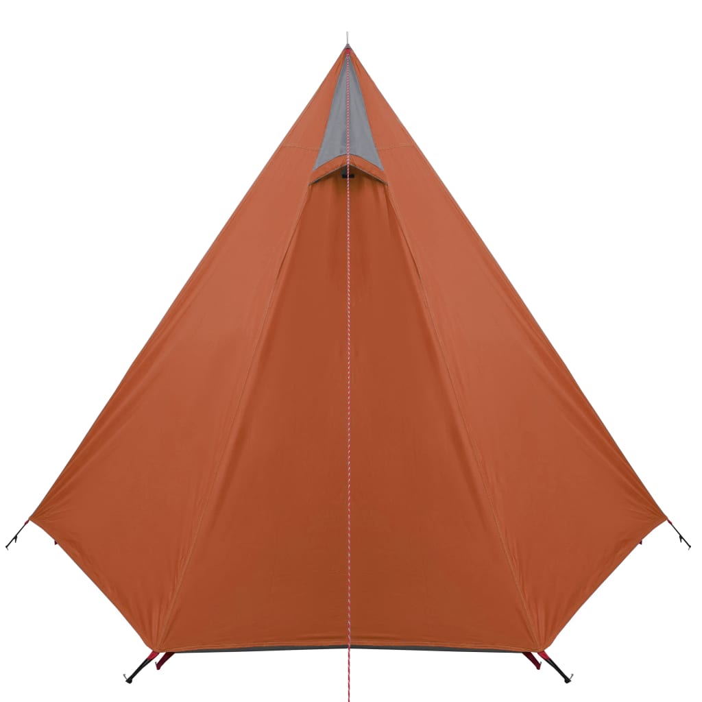 Tente de camping 3 personnes grise et orange imperméable