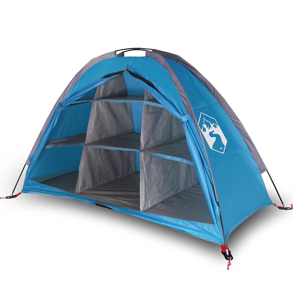 Camping-Organizer-Zelt 9 Fächer Blau Wasserdicht